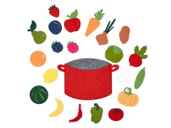 Сумка-игралка Овощи,фрукты и ягоды